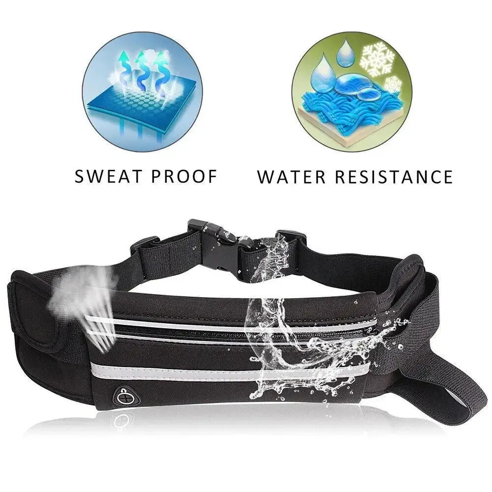 Bum Bag Sport Waist Bags for Women Men Pouch Fanny Pack Travel Running Belt Zip Sport Bags Waist Running Bags Sports Phone Bag