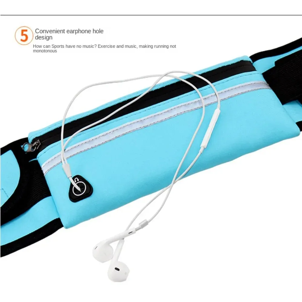 Bum Bag Sport Waist Bags for Women Men Pouch Fanny Pack Travel Running Belt Zip Sport Bags Waist Running Bags Sports Phone Bag