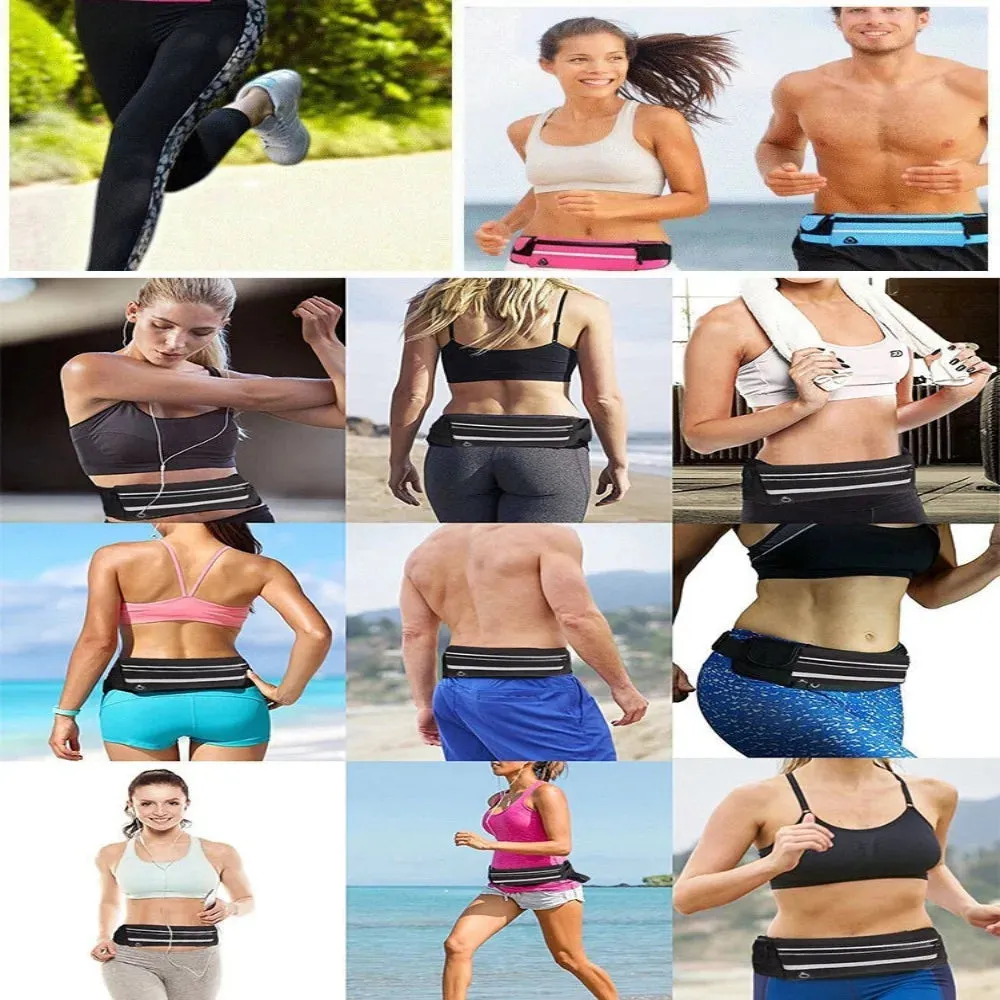 Bum Bag Sport Waist Bags for Women Men Pouch Fanny Pack Travel Running Belt Zip Sport Bags Waist Running Bags Sports Phone Bag