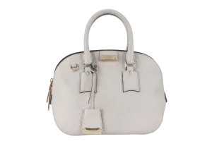 BURBERRY ORCHARD TOTE BAG GREY COWHIDE GOLD HARDWARE NO DUST COVER