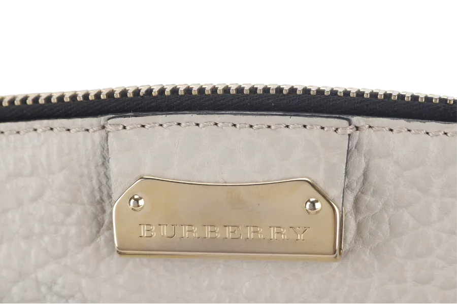 BURBERRY ORCHARD TOTE BAG GREY COWHIDE GOLD HARDWARE NO DUST COVER