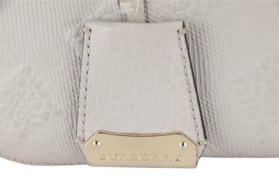 BURBERRY ORCHARD TOTE BAG GREY COWHIDE GOLD HARDWARE NO DUST COVER
