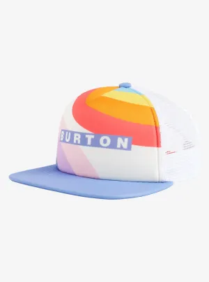 Burton I-80 Trucker Snapback Hat - Stout White Rainbow Mashup