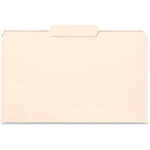 Business Source 1/3 Tab Cut Legal Recycled Top Tab File Folder