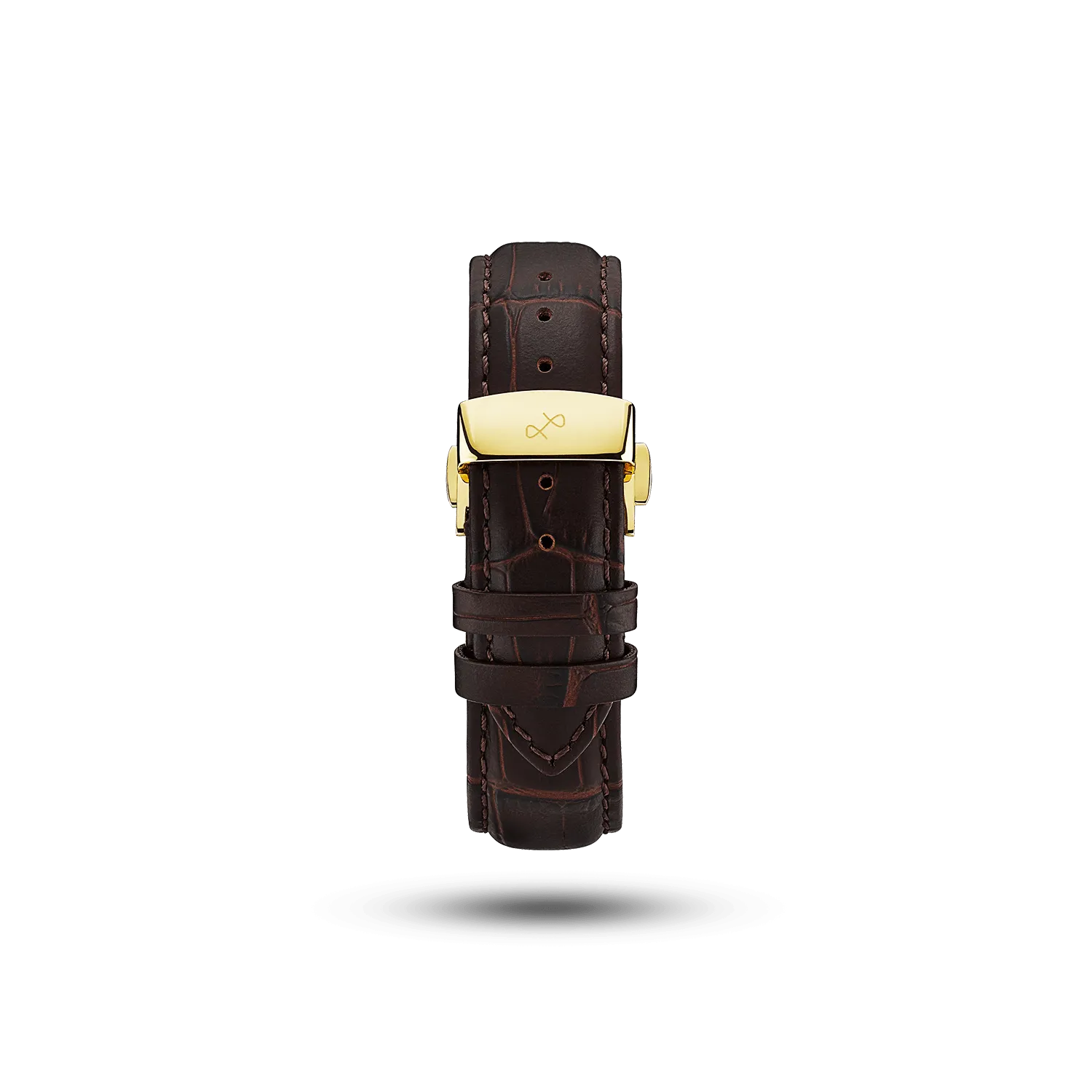 Butterfly Clasp - Brown Croco