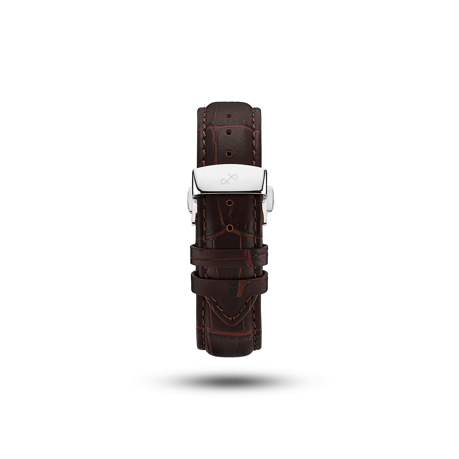 Butterfly Clasp - Brown Croco