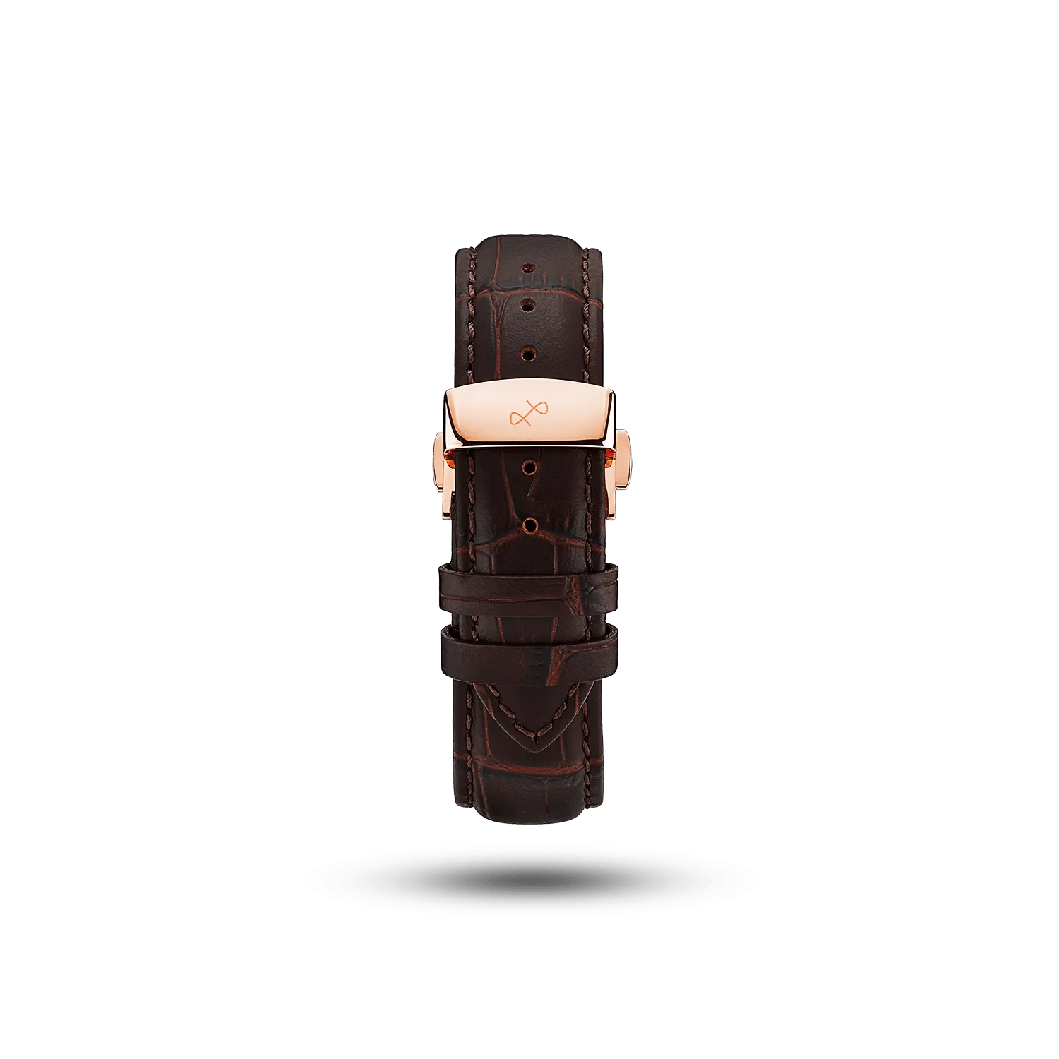 Butterfly Clasp - Brown Croco
