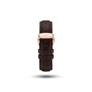 Butterfly Clasp - Brown Croco