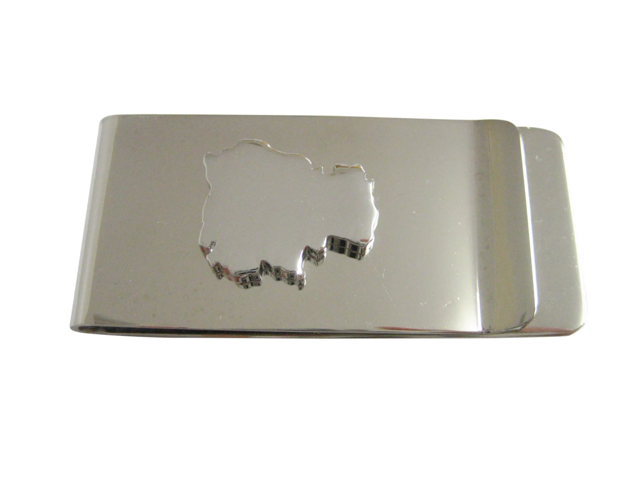 Cambodia Map Shape Money Clip