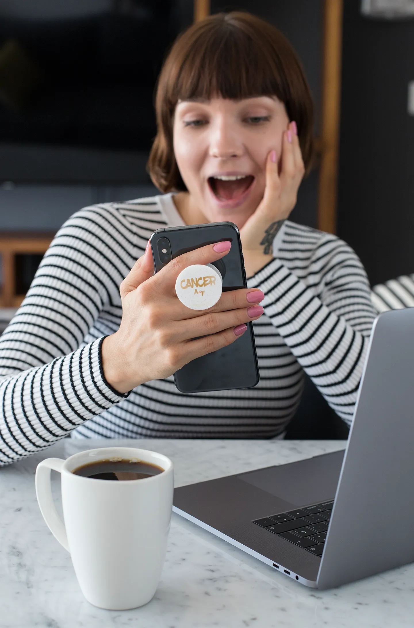 Cancer AF White for Phones and Tablets