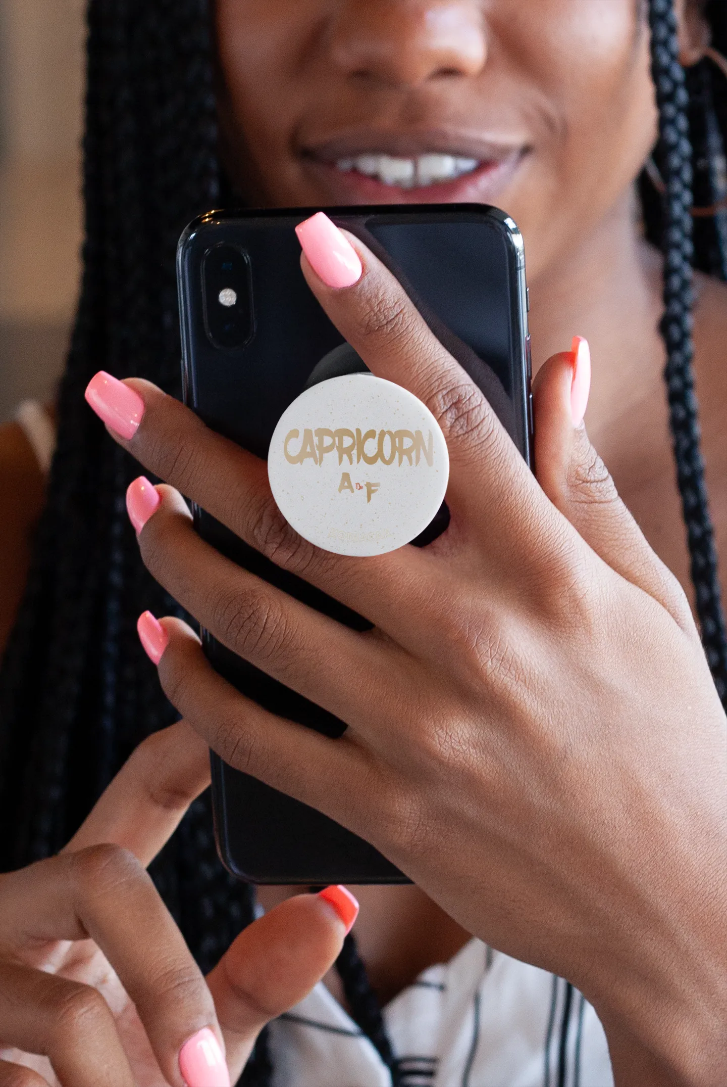 Capricorn AF White Grip for Phones and Tablets
