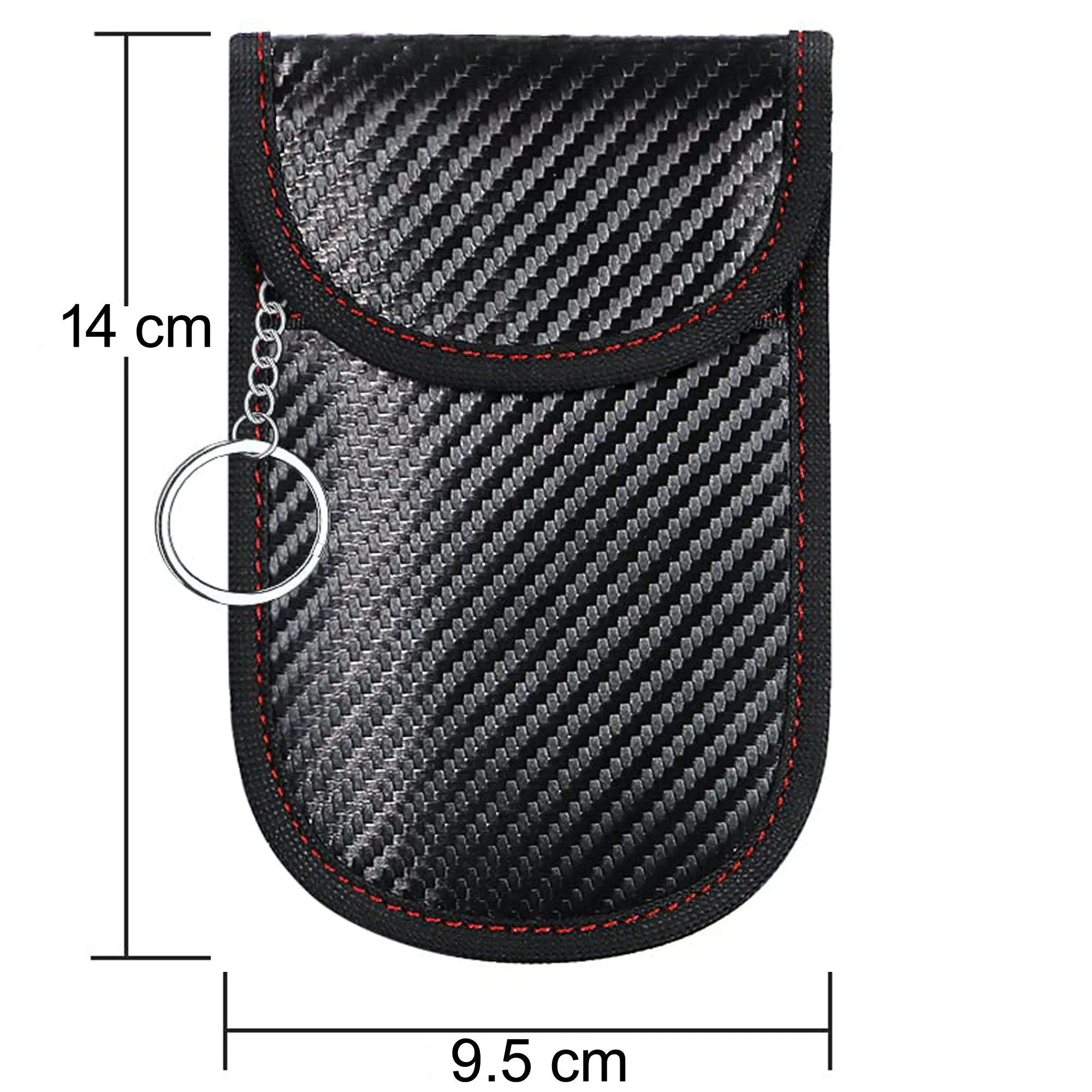 Car Key RFID Signal Blocking Blocker Faraday Cage Pouch Anti-Theft Keyless Bag