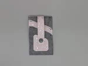 Card wallet /w coin pocket- silver splatter