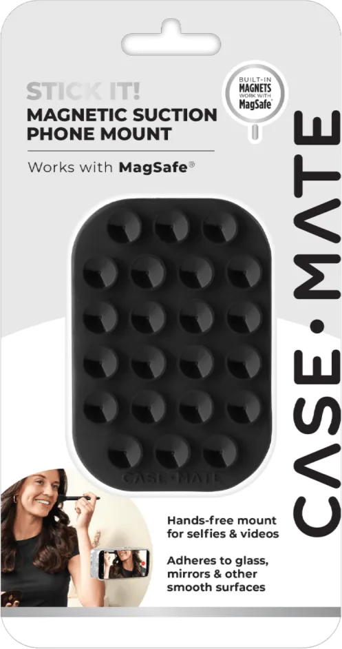 Case-Mate Stick It! MagSafe Suction Phone Mount - Midnight Black