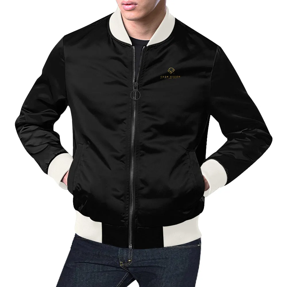 Cash Vision Bomber Jacket - Black White
