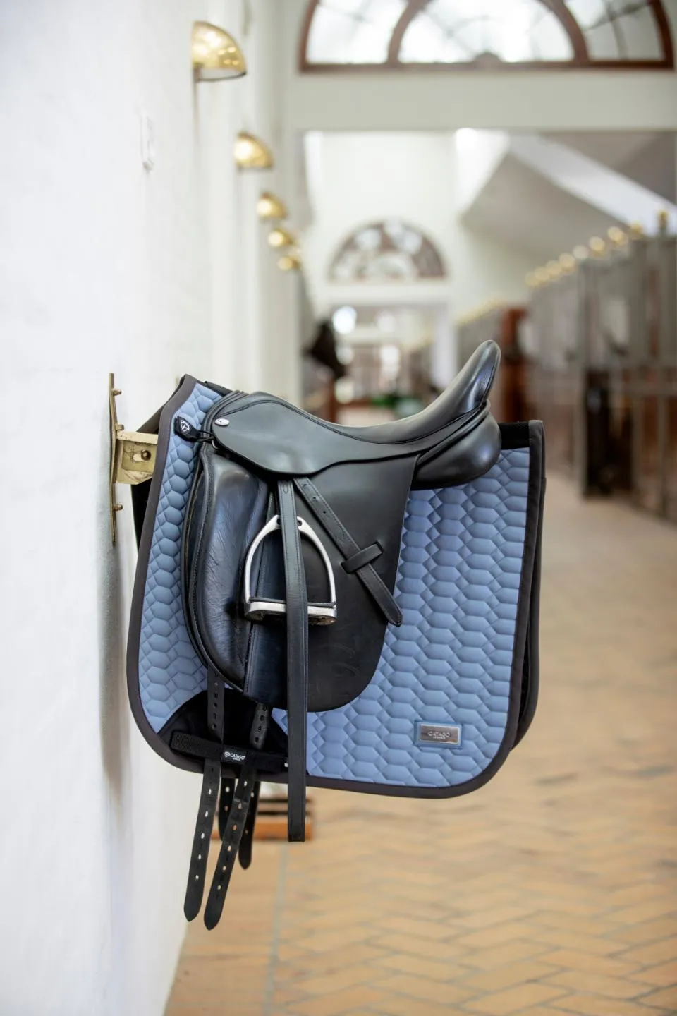 Catago FIR tech Grand dressage pad in Flint stone
