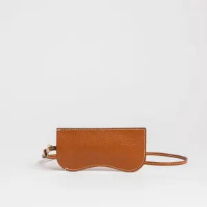 Ceci Sunglass Case in Leather Brown