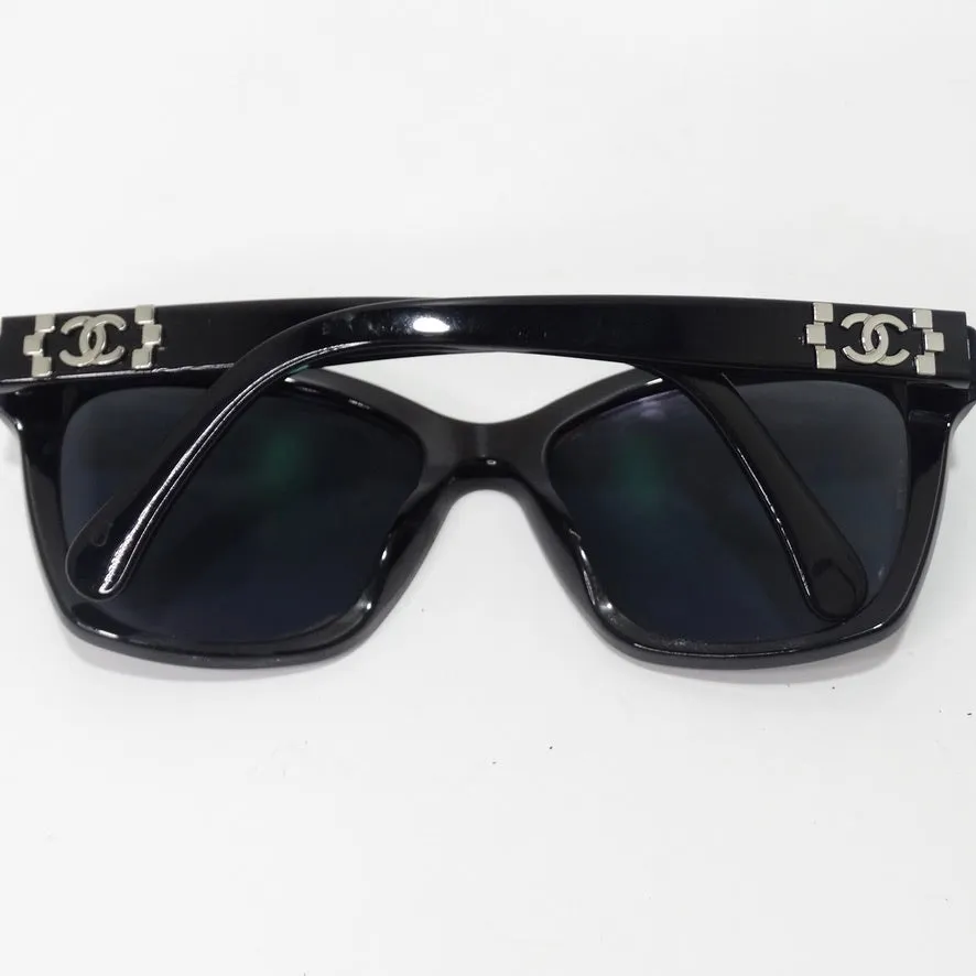 Chanel 5313 CC Butterfly Signature Sunglasses Black