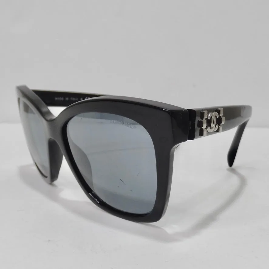 Chanel 5313 CC Butterfly Signature Sunglasses Black