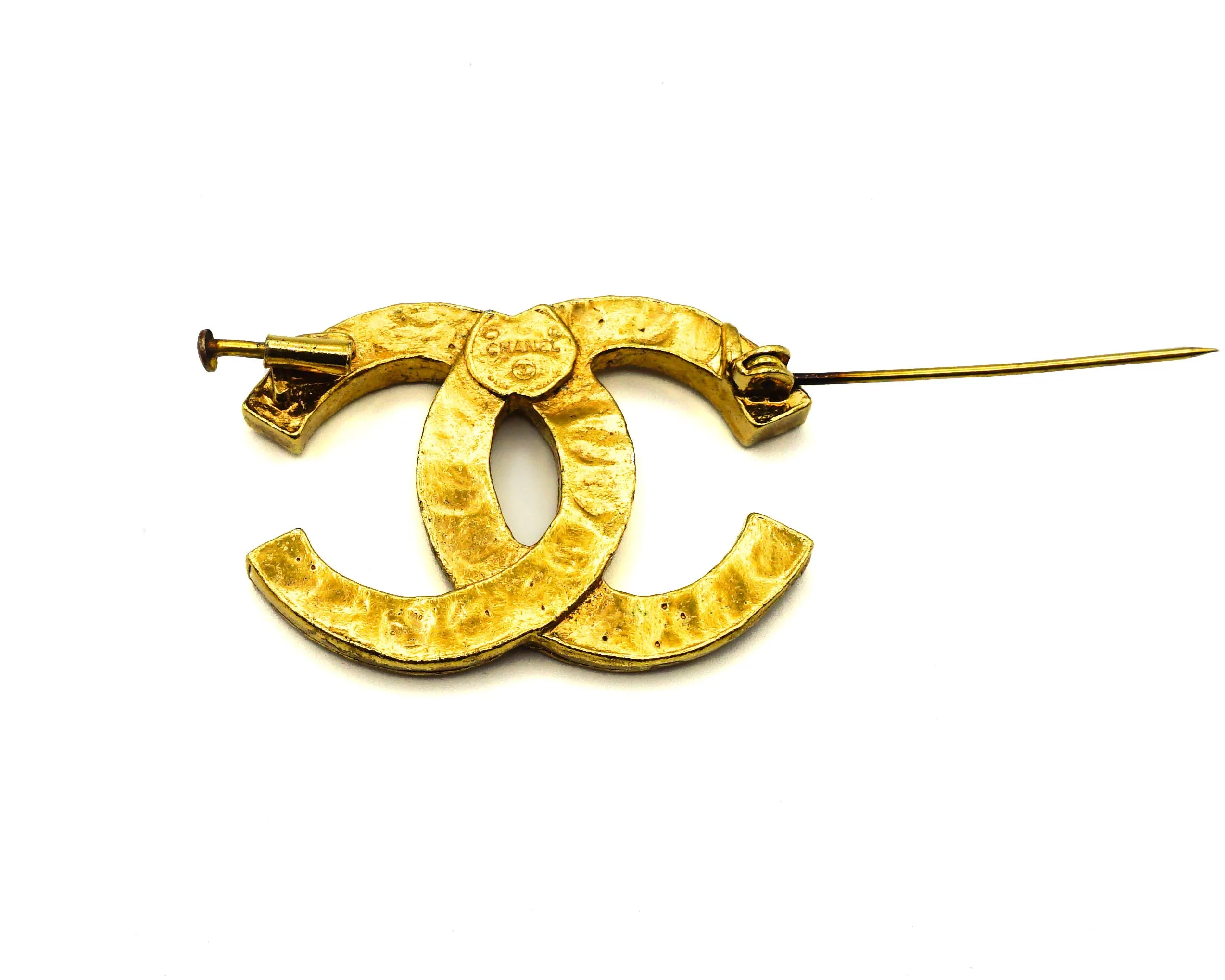 Chanel Vintage Rare Rhinestone Pin
