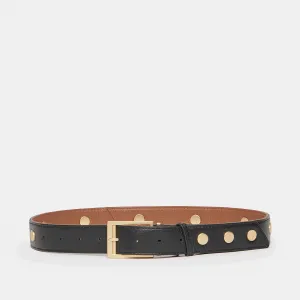 Charlie Rev Riveted | Black/Mahogany Pebble/Brushed Gold | Med