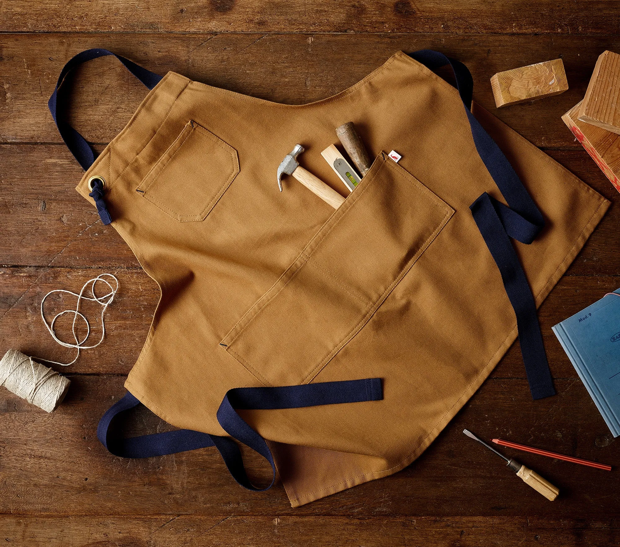 Childrens MAKER Apron - Tan