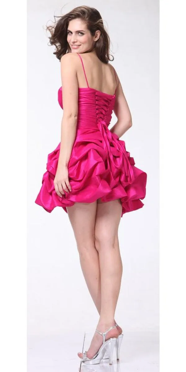 CLEARANCE - Cinderella Divine 3054 Short Dress Ruched Strapless (Size S)