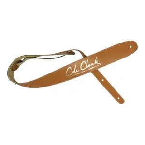 Cole Clark - Leather Guitar Strap - Tan | Guitar Straps | STRAP-L-TAN