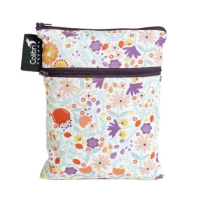 Colibri Wild Flowers Dual Pocket Purse Sized Wet Bag
