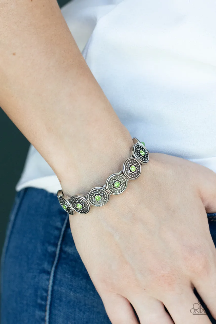 Colorfully Celestial Green Paparazzi Bracelet
