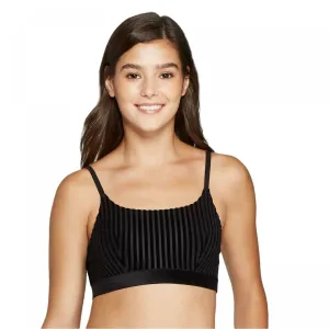 Colsie Women's Velvet Ribbed Bralette