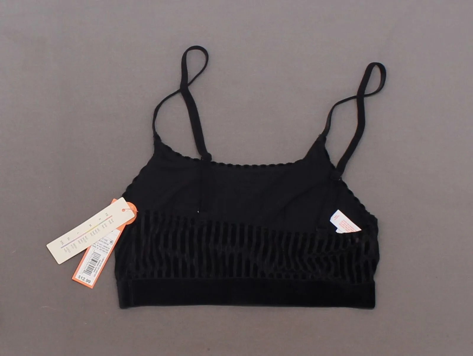 Colsie Women's Velvet Ribbed Bralette
