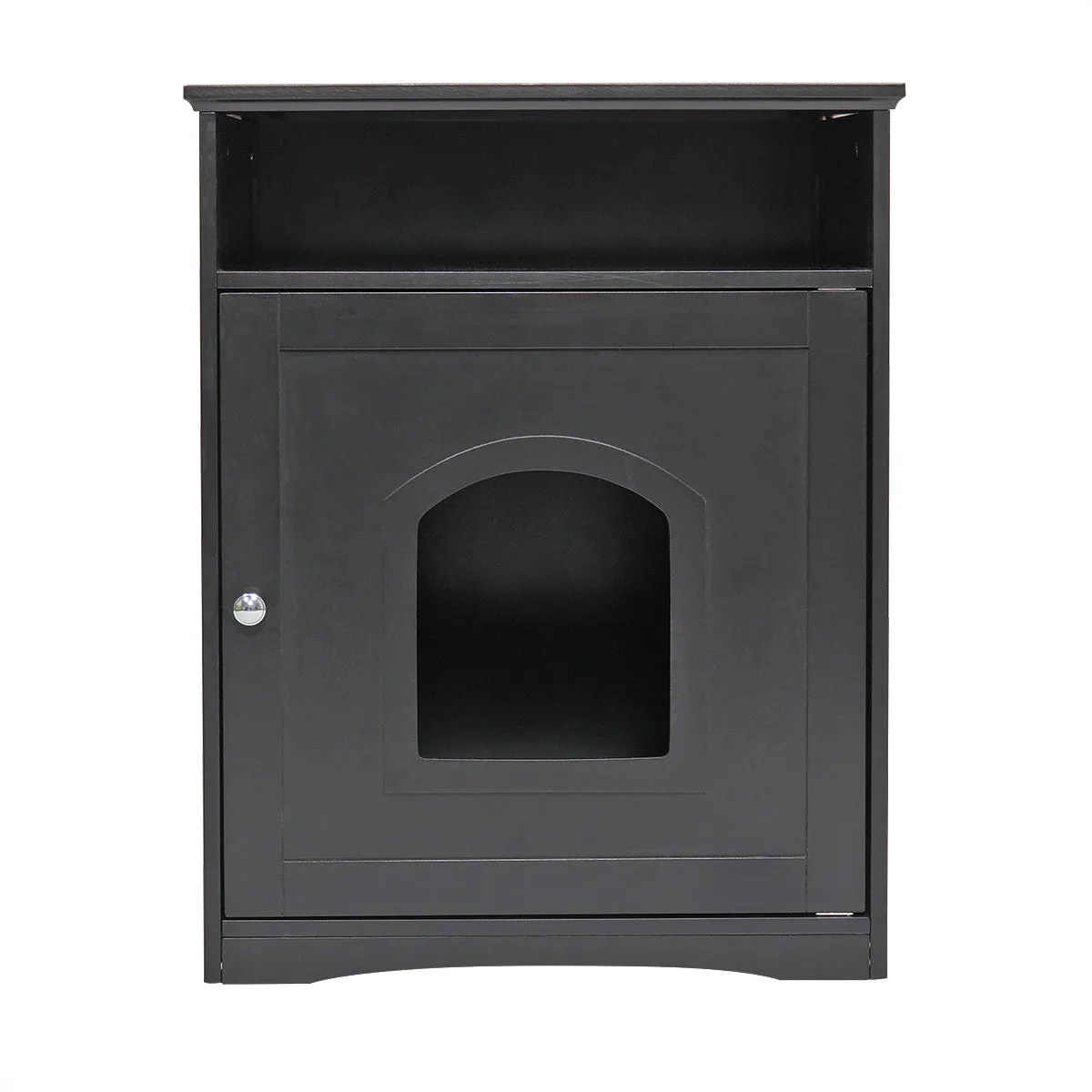 Compartment cat litter-black
