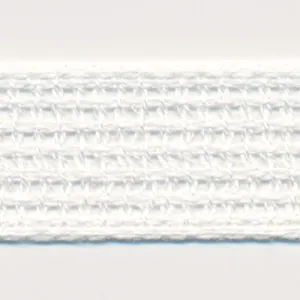 Cotton Mesh Ribbon #01 White