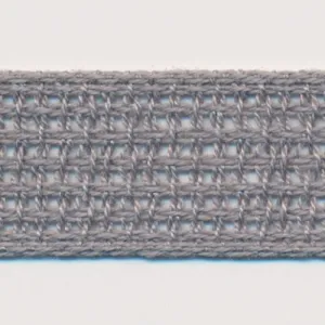 Cotton Mesh Ribbon #49 Charcoal