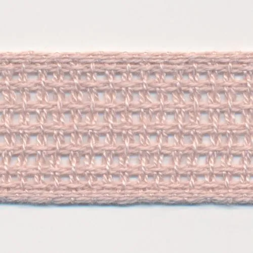 Cotton Mesh Ribbon #60 Marshmallow Pink