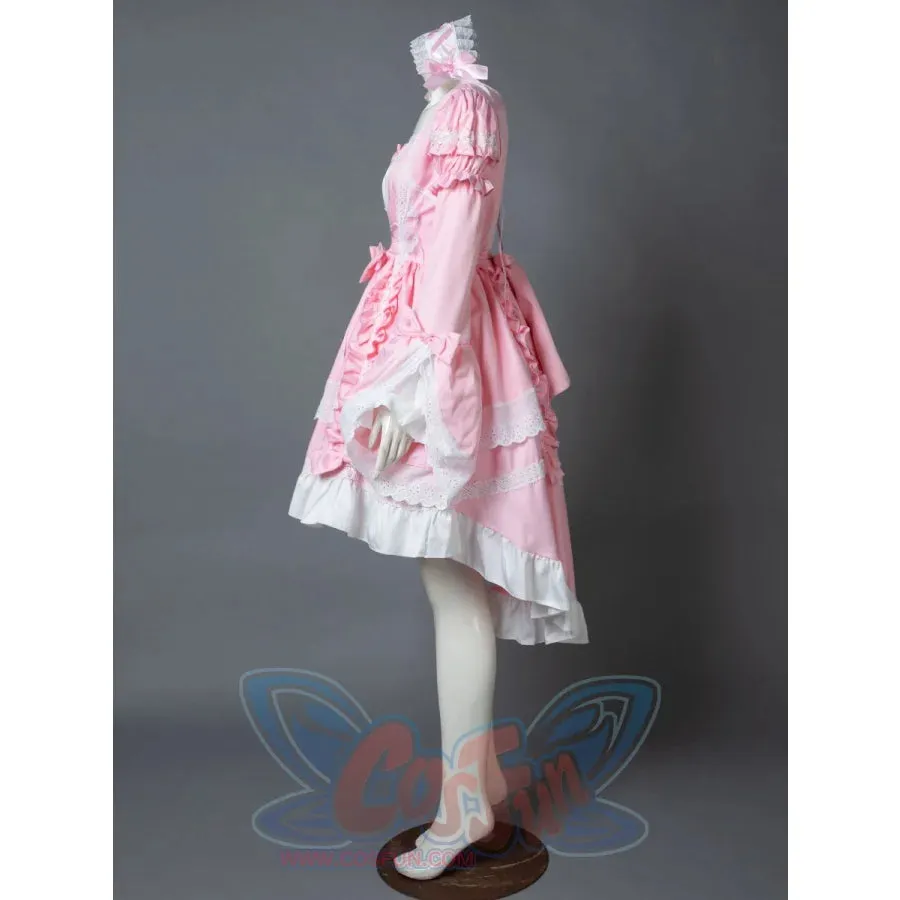 Court Maid Lace Trim Bow Princess Lolita Kawaii Dress mp006100