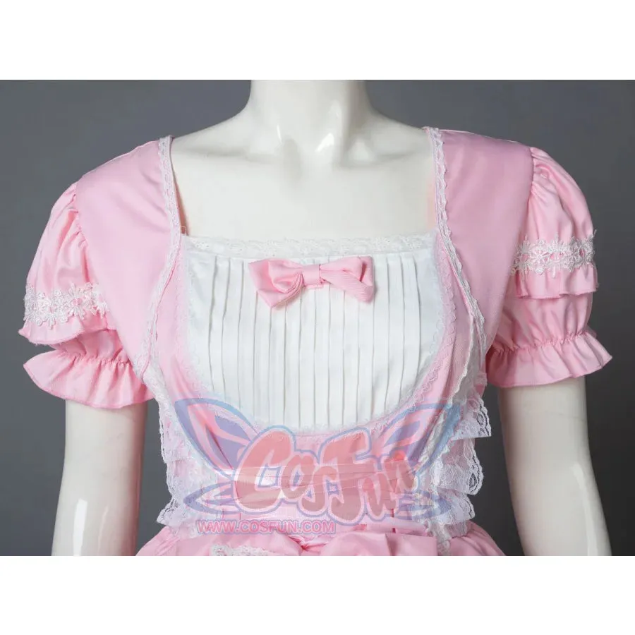 Court Maid Lace Trim Bow Princess Lolita Kawaii Dress mp006100