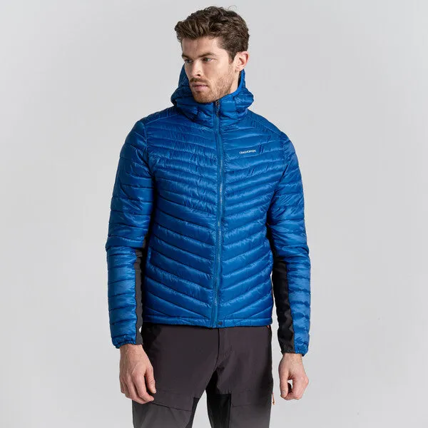 Craghoppers Men's ExpoLite Insulated Hooded Jacket | Picotee Blue CMN279