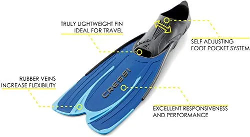 Cressi Agua, blue,37/38