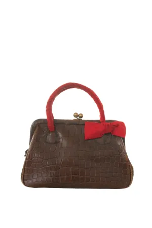 Croc Bag with Bow