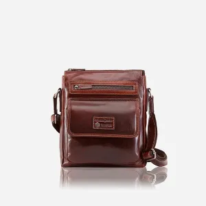 CROSSBODY ORGANISER BAG, TOBACCO