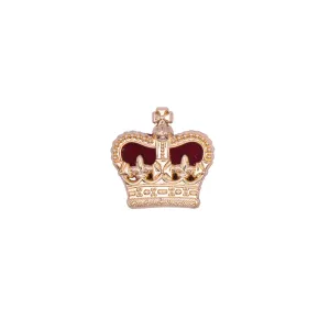 Crown Large Royal Welsh Shoulder Strap Metal Badge