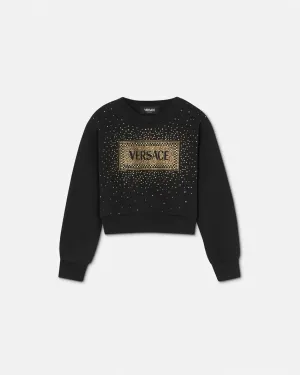CRYSTAL '90S VINTAGE LOGO KIDS SWEATSHIRT