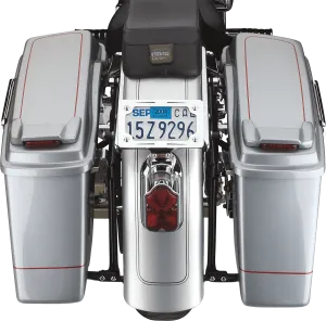 Cycle Visions CV-7201 Bagger-Tail for Softail - Black Bag Mounts