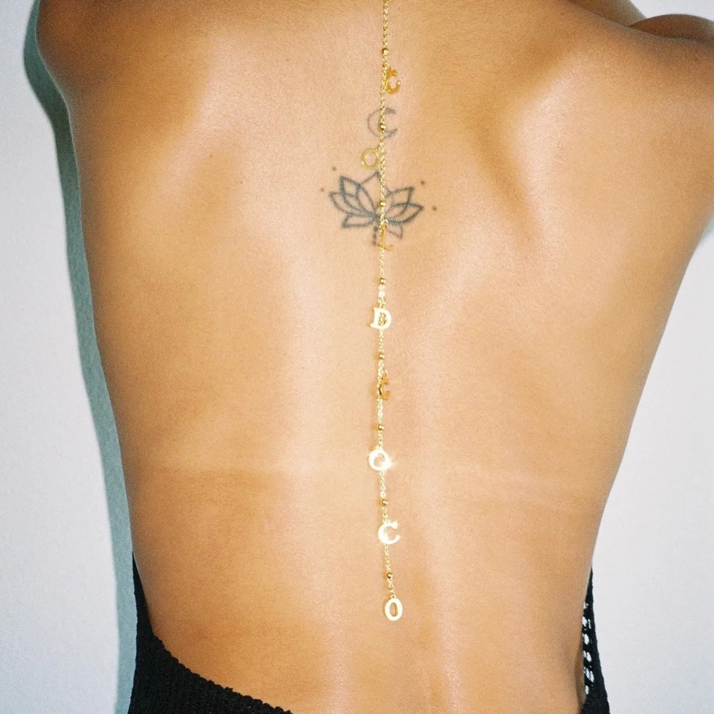 Dainty Choker with Custom Back Chain