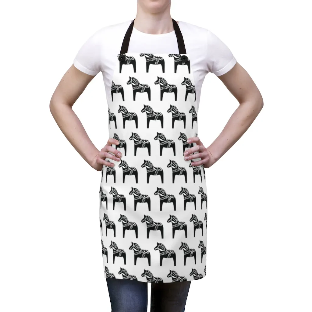 Dala Horse Print Apron