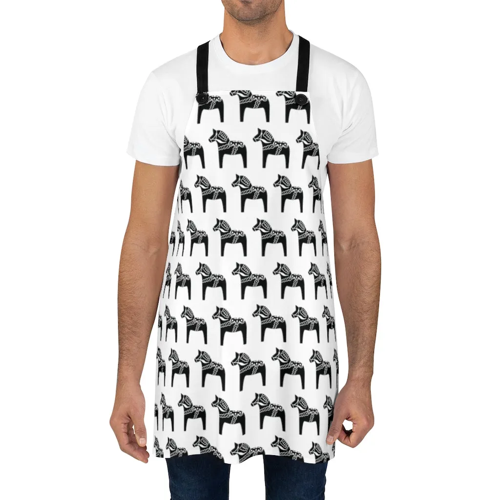 Dala Horse Print Apron