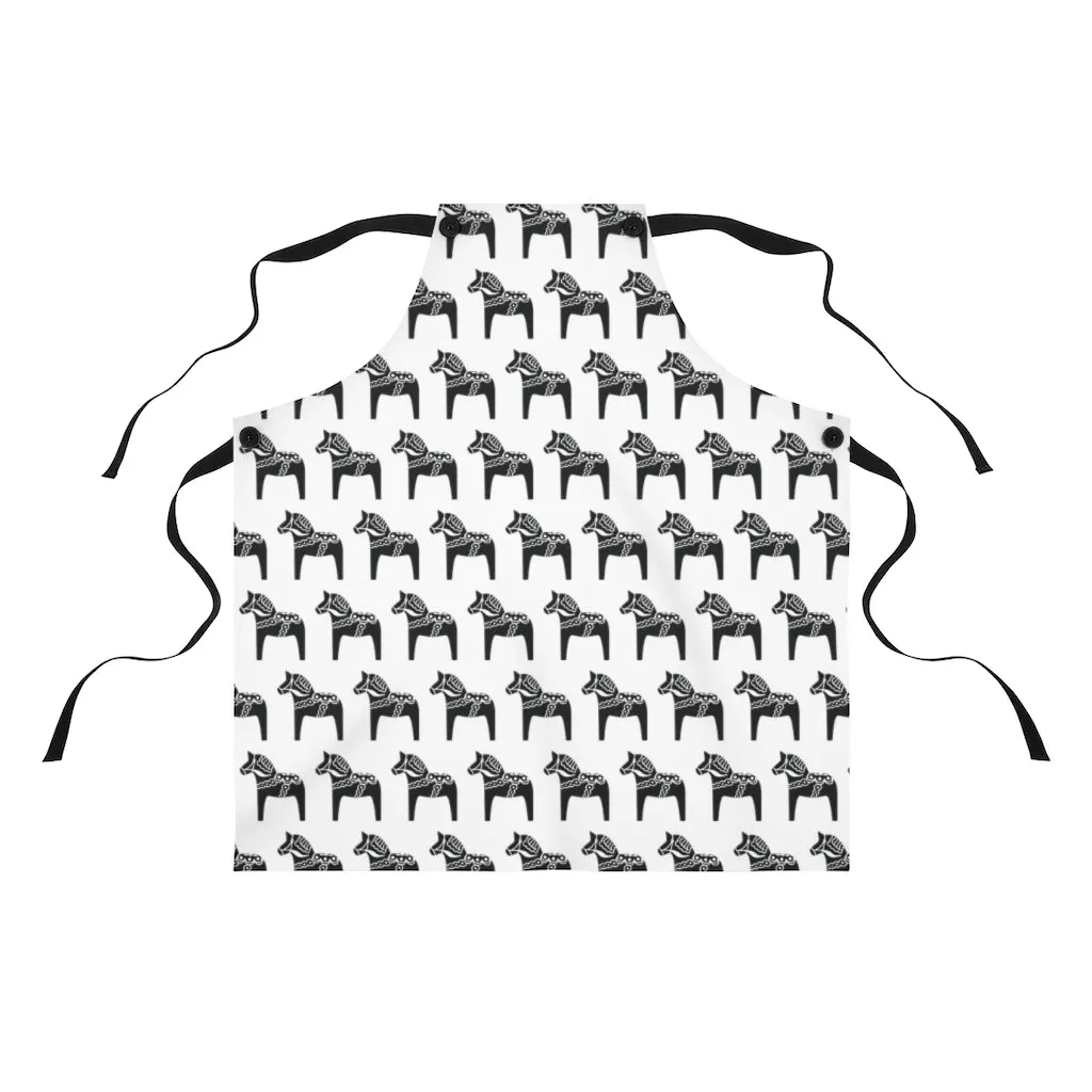 Dala Horse Print Apron