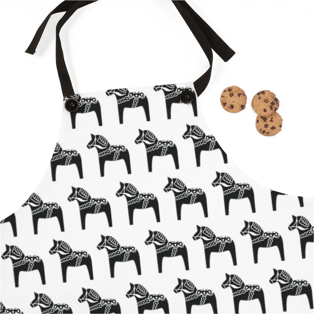 Dala Horse Print Apron